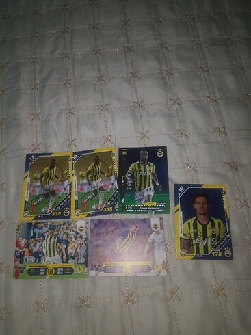 Fener bahçe oyuncuları imzalı kart