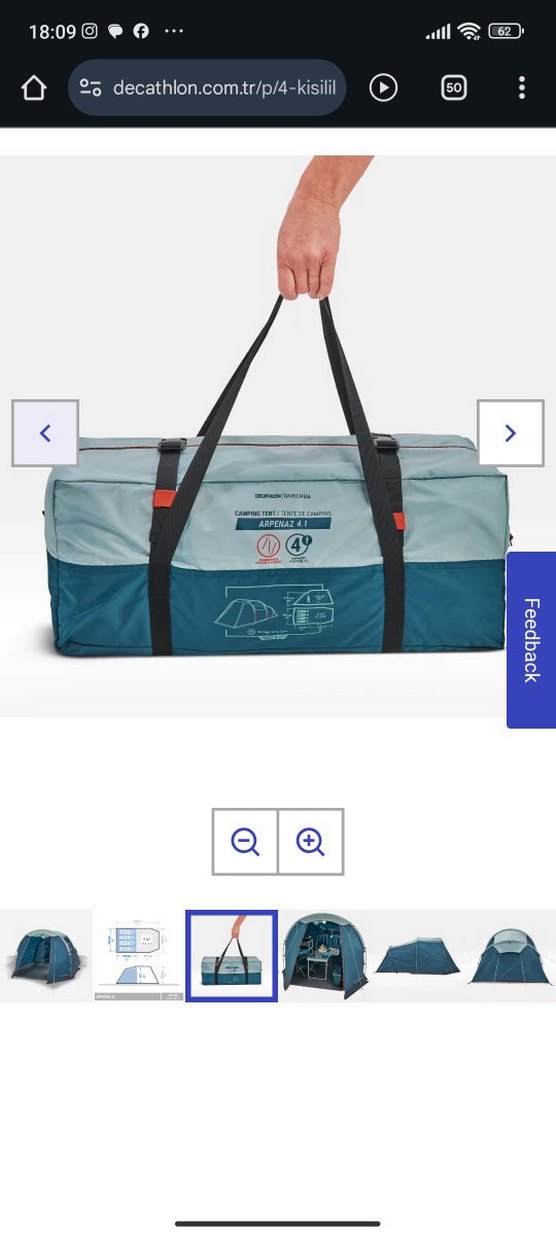 Decatlon 4 Kişilik Aile Çadırı - Görsel 5