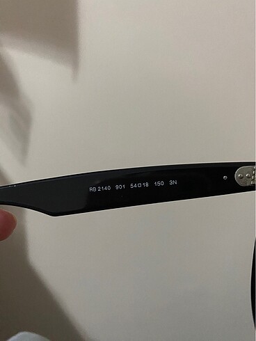 Beden siyah Renk Rayban Wayfarer 54 ekartman güneş gözlüğü
