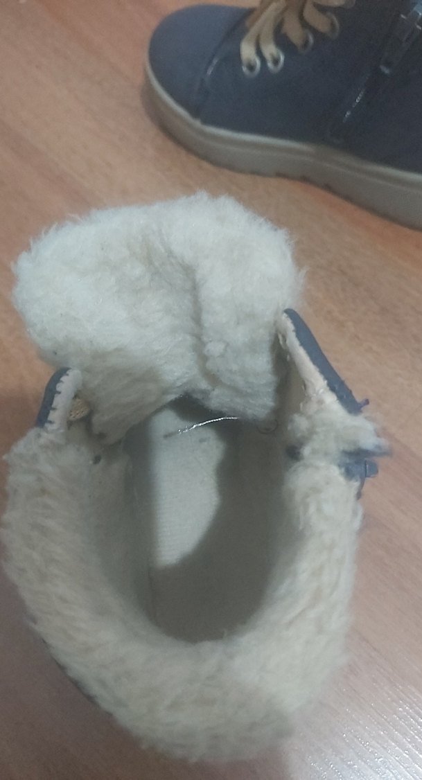 Kız Çocuk Mavi Kürklü Bot - Görsel 5