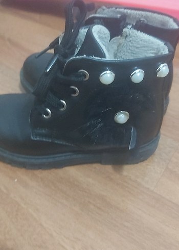 Erkek Çocuk Siyah Deri Bot - Görsel 4