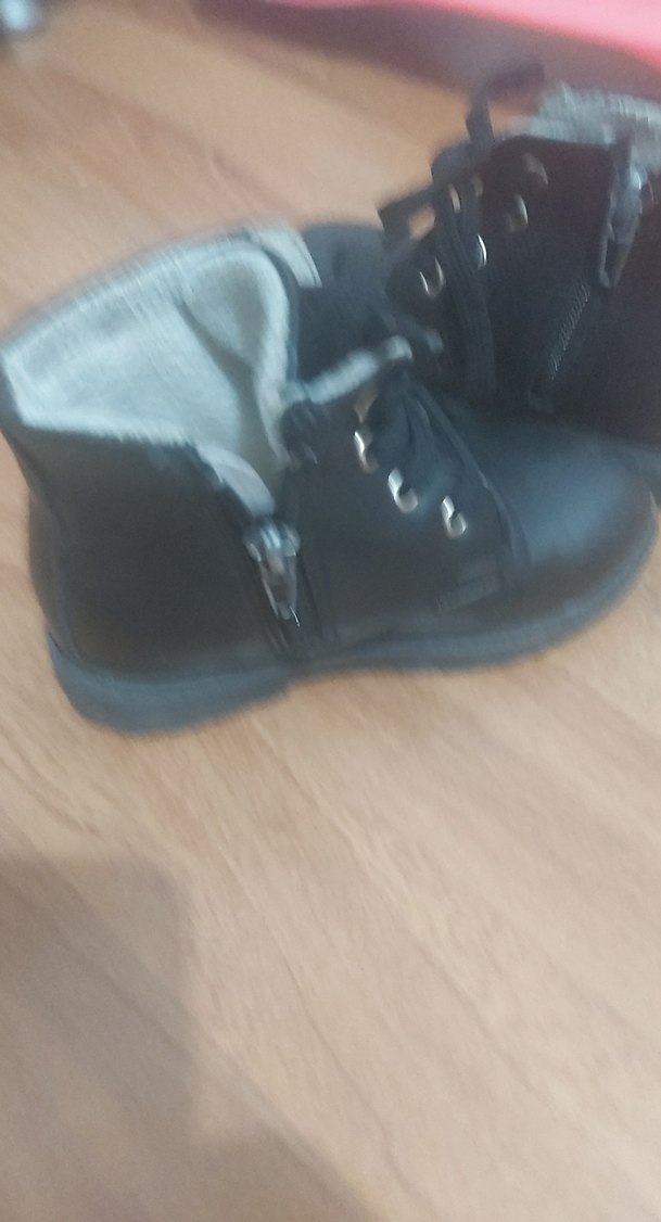 Erkek Çocuk Siyah Deri Bot - Görsel 5