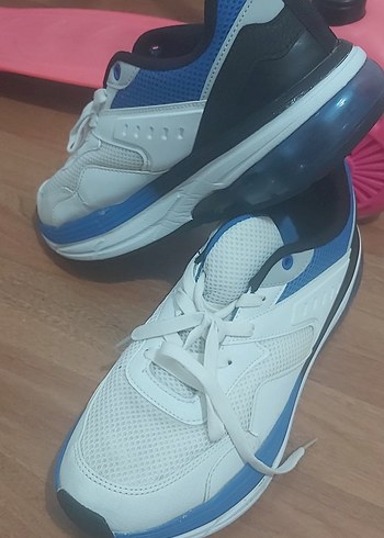 Beyaz Bağcıklı Spor Erkek Sneakers - Görsel 2