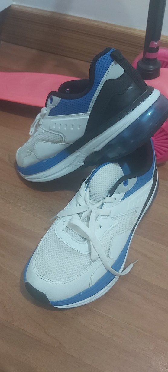 Beyaz Bağcıklı Spor Erkek Sneakers - Görsel 2