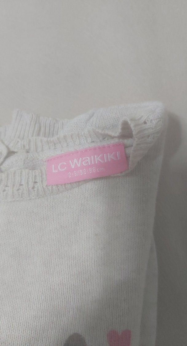 Kız Çocuk Pamuklu Uzun Kollu Triko Kazak - Görsel 4