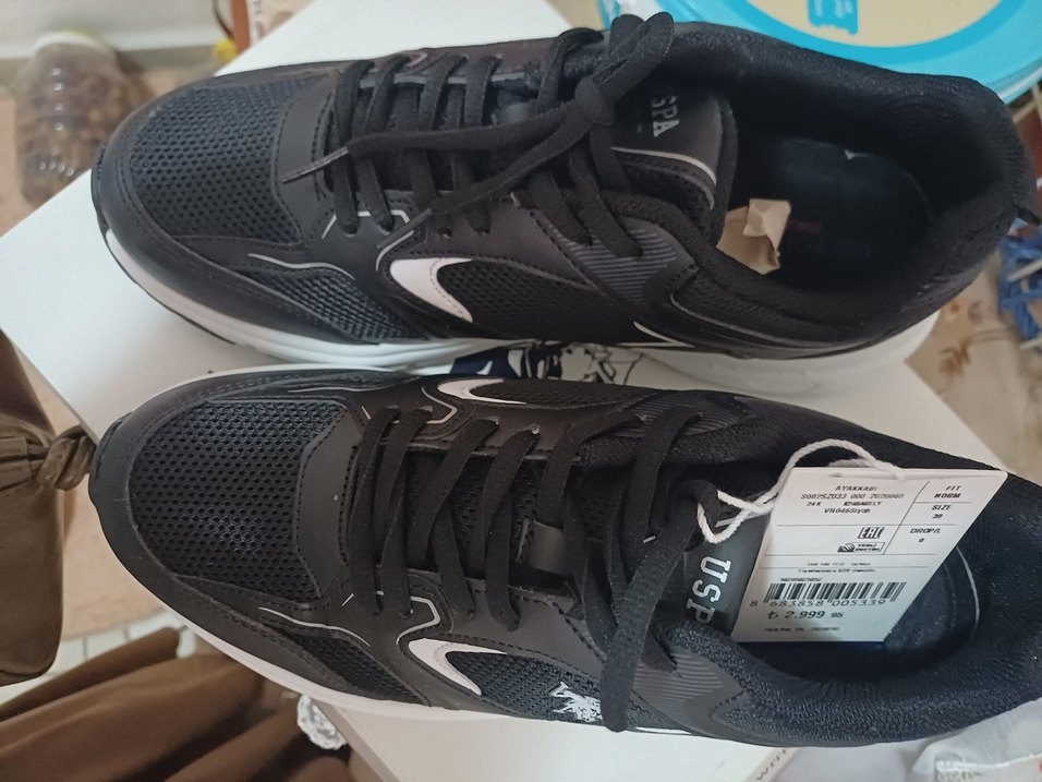 U.S. Polo Siyah Kadın Spor Ayakkabı - Görsel 4