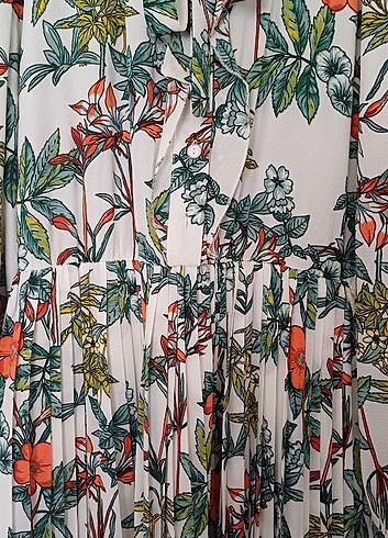 Desenli Yazlık Elbise - Görsel 7