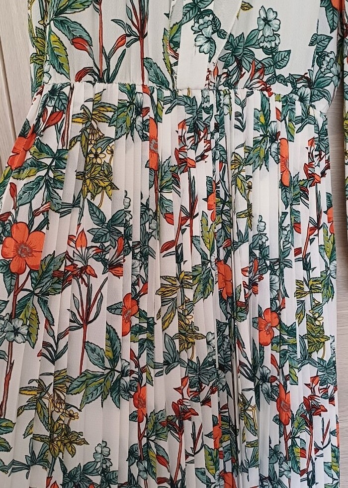 Desenli Yazlık Elbise - Görsel 5