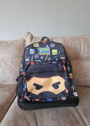Coral High Ninja Baskılı Erkek Çocuk Okul Çanta Seti - Görsel 3