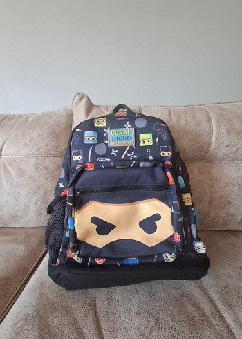 Coral High Ninja Baskılı Erkek Çocuk Okul Çanta Seti - Görsel 8