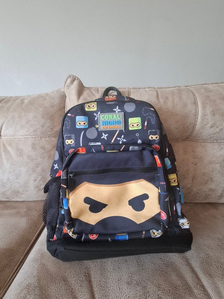 Coral High Ninja Baskılı Erkek Çocuk Okul Çanta Seti - Görsel 3