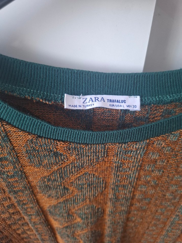 Kadın Bohem Örgü Kısa Kollu  Kazak - Görsel 2