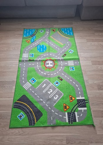 Diğer Renkli Oyun Halısı trafik halısı,oyun halısı, arabalı halı