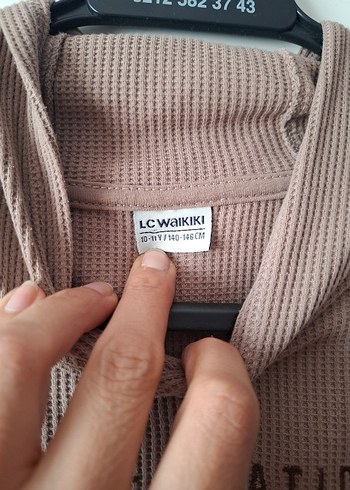 Bej Triko Sweatshirt unisex - Görsel 3