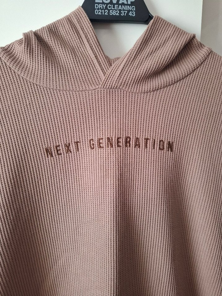 Bej Triko Sweatshirt unisex - Görsel 2