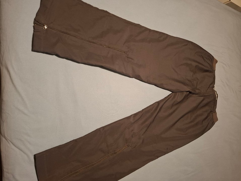 Kadın gri renkli arkadan Fermuarlı eşofman altı - Görsel 5