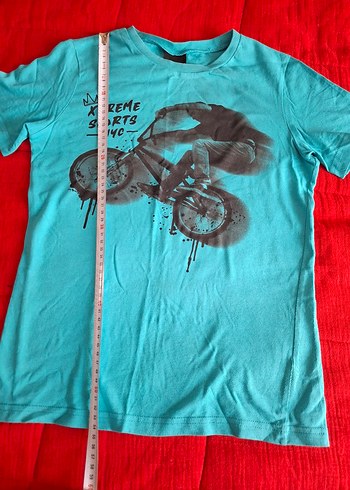 H&m marka turkuaz Baskılı Bisiklet Yaka Erkek Tişört - Görsel 2