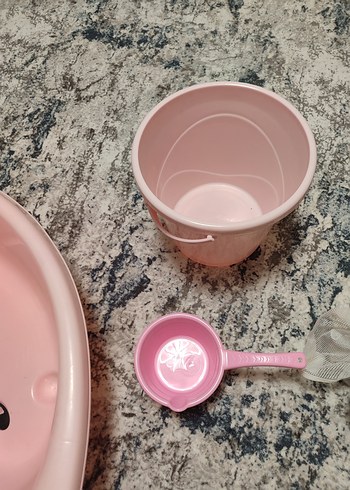 Diğer Pembe Bebek Banyo Seti