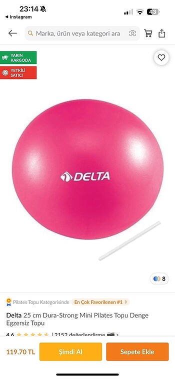 Delta Pilates malzemeleri