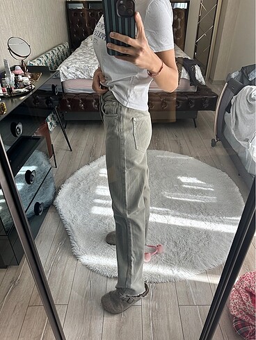 Zara Zara açık yeşil yeni kot