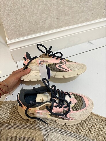 37 Beden pembe Renk Lacoste L003 kadın pembe sneaker