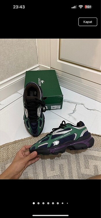 38 Beden Lacoste L003 2k24 kadın sneaker