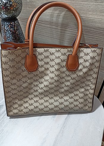 Michael Kors Bej Deri Kadın El Çantası - İş Şıklığı