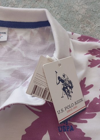 11-12 Yaş Beden Orijinal U.S. Polo Assn. erkek çocuk Baskılı Polo Tişört