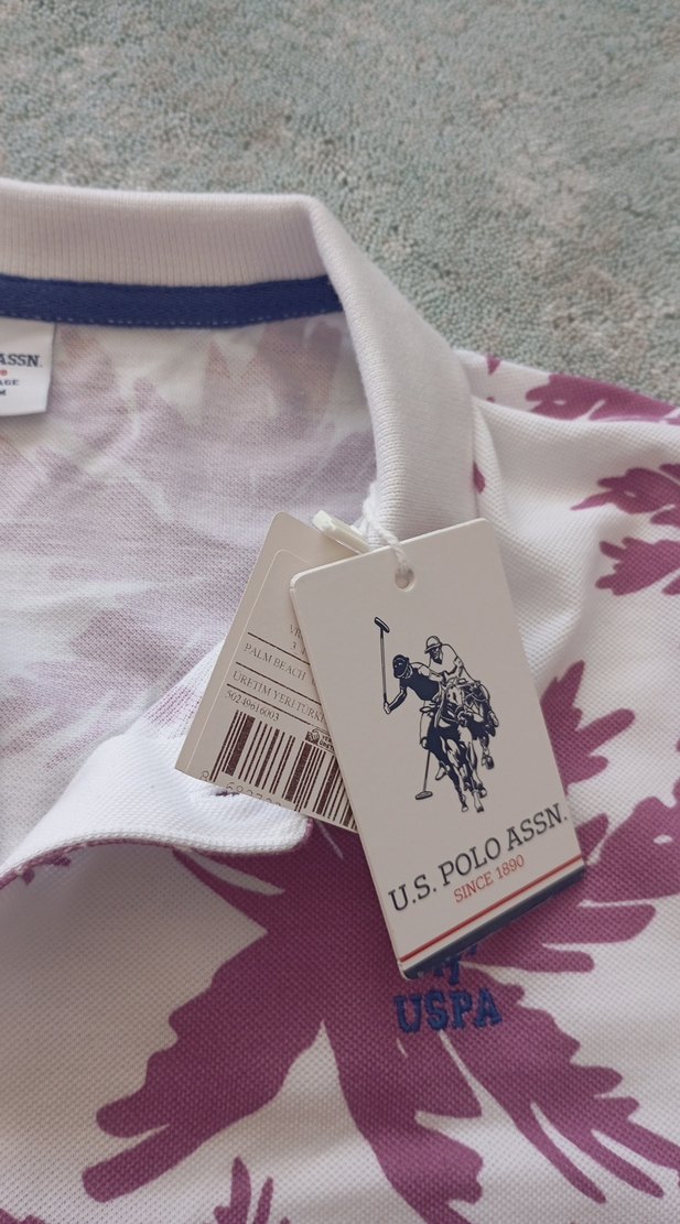 Orijinal U.S. Polo Assn. erkek çocuk  Baskılı Polo Tişört - Görsel 3