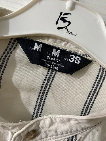 m Beden beyaz Renk Bershka erkek gömlek