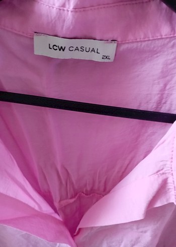 Pembe Düğmeli Kısa Kollu Gömlek - Görsel 3