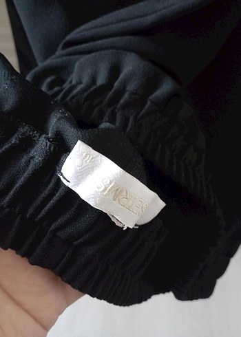 Beli Lastikli Kadın Kumaş Pantolon Kırışmaz Kumaş - Görsel 4