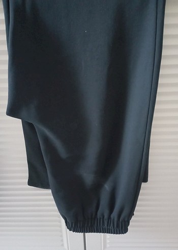 Beli Lastikli Kadın Kumaş Pantolon Kırışmaz Kumaş - Görsel 2