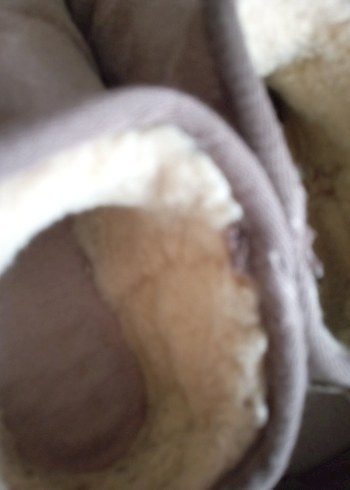 Bej Süet Kürklü Kadın Günlük Bot - Görsel 2