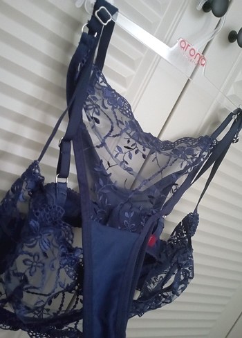 Lacivert Gotik Sütyen Takımı - Görsel 4