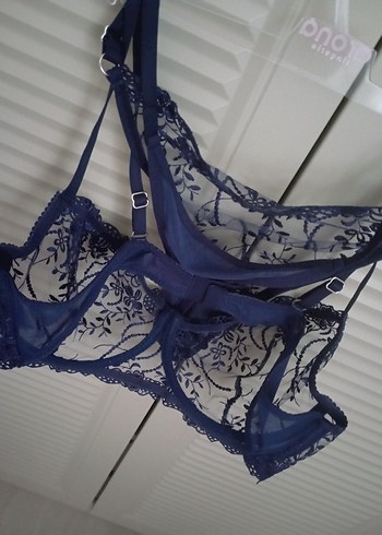 Lacivert Gotik Sütyen Takımı - Görsel 2