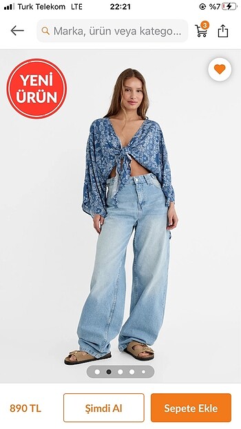 Stradivarius bağlamalı bluz
