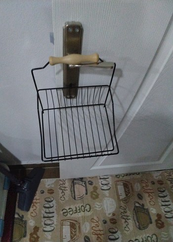 Beden Renk Ahşap Saplı Metal Çatal Kaşık Tutucu