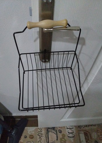 Ahşap Saplı Metal Çatal Kaşık Tutucu