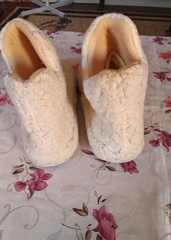 38 Beden ten rengi Renk panduf,ev çizmesi,peluş çizme, ev giyim,polar