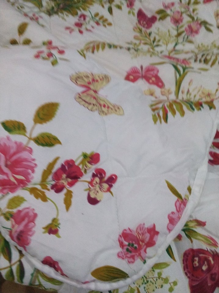 Pembe Çiçek Desenli Yorgan - Görsel 3