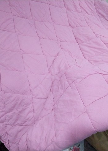 Pastel Pembe Düz Yorgan - Görsel 5