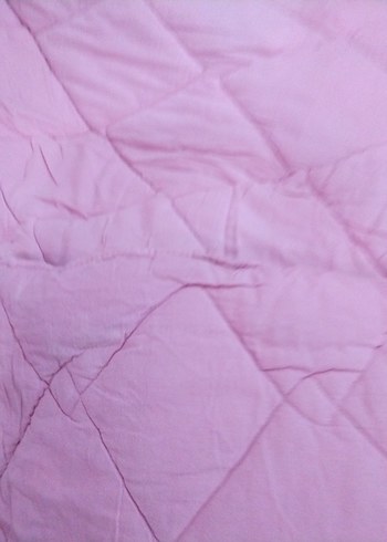 Pastel Pembe Düz Yorgan - Görsel 8