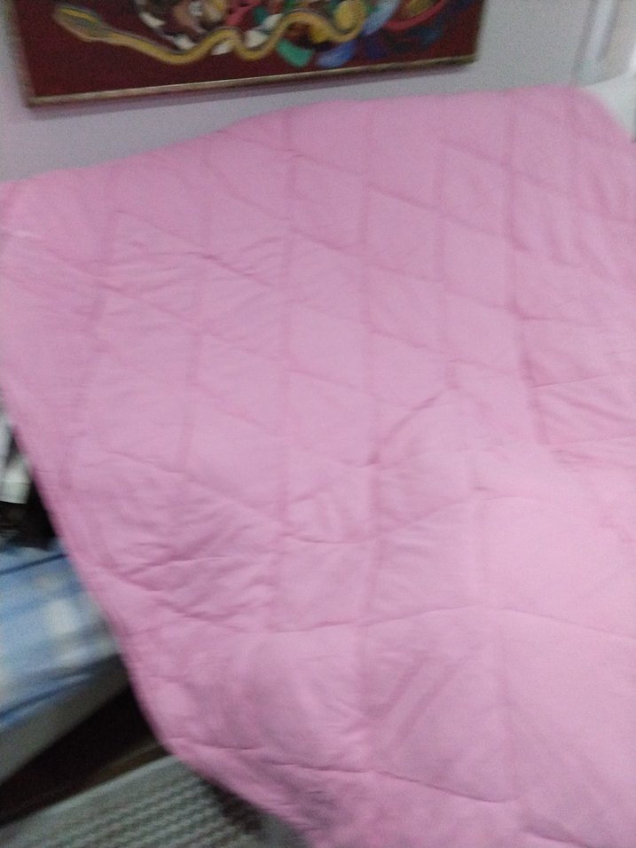 Pastel Pembe Düz Yorgan - Görsel 2