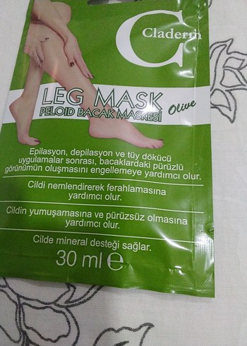 Claderm Zeytin Özlü Bacak Peeling Maskesi 30 ml - Görsel 2