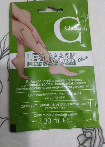 Claderm Zeytin Özlü Bacak Peeling Maskesi 30 ml - Görsel 5