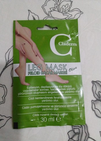 Claderm Zeytin Özlü Bacak Peeling Maskesi 30 ml - Görsel 7