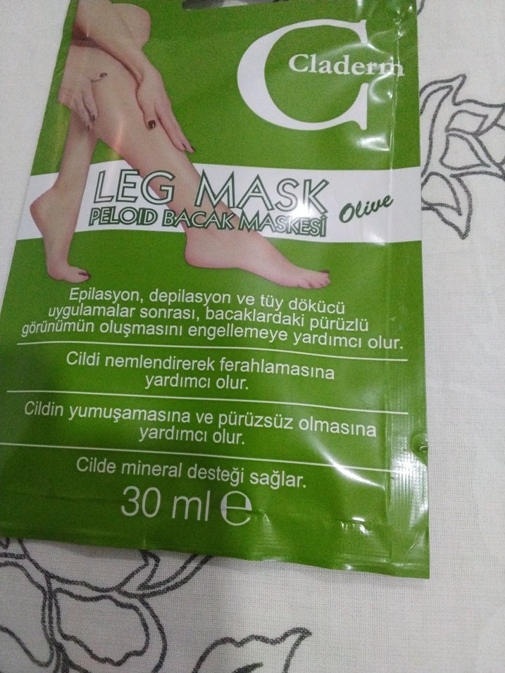Claderm Zeytin Özlü Bacak Peeling Maskesi 30 ml - Görsel 2