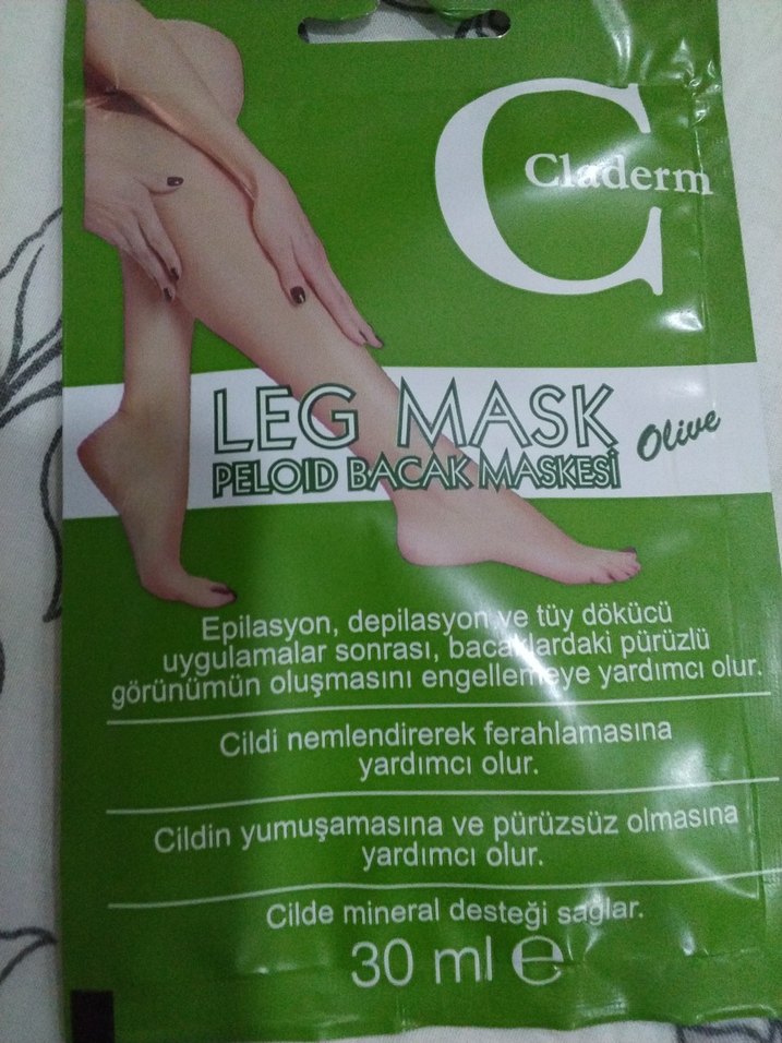 Claderm Zeytin Özlü Bacak Peeling Maskesi 30 ml - Görsel 4