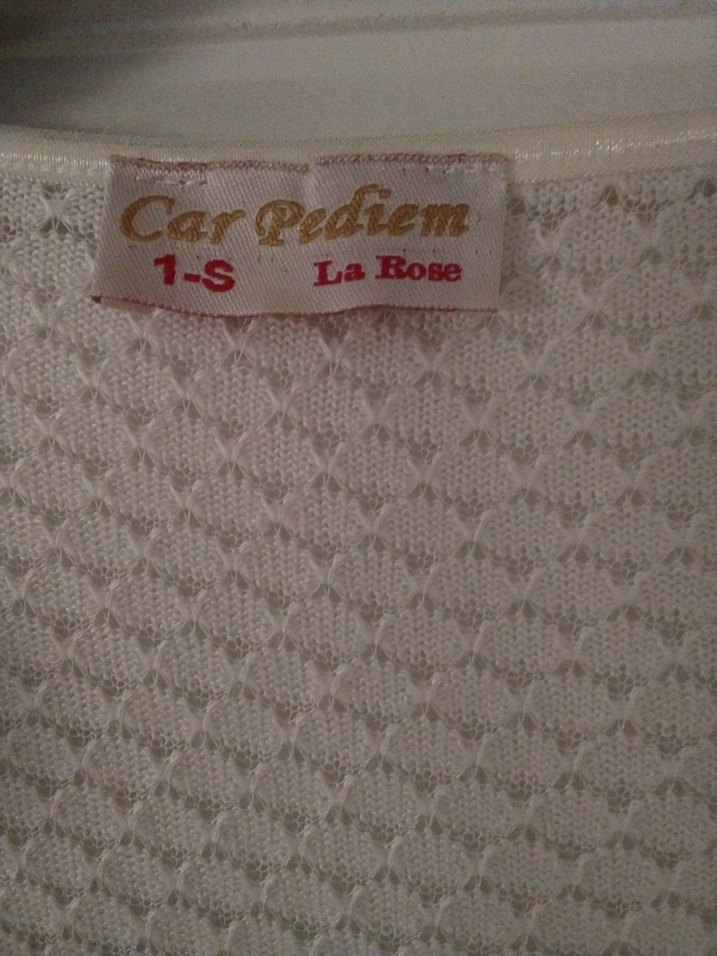 Beyaz V Yaka Midi Keten Kadın Hırka,sabahlik,ev giyim - Görsel 3